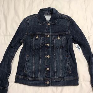 Dark blue jean jacket